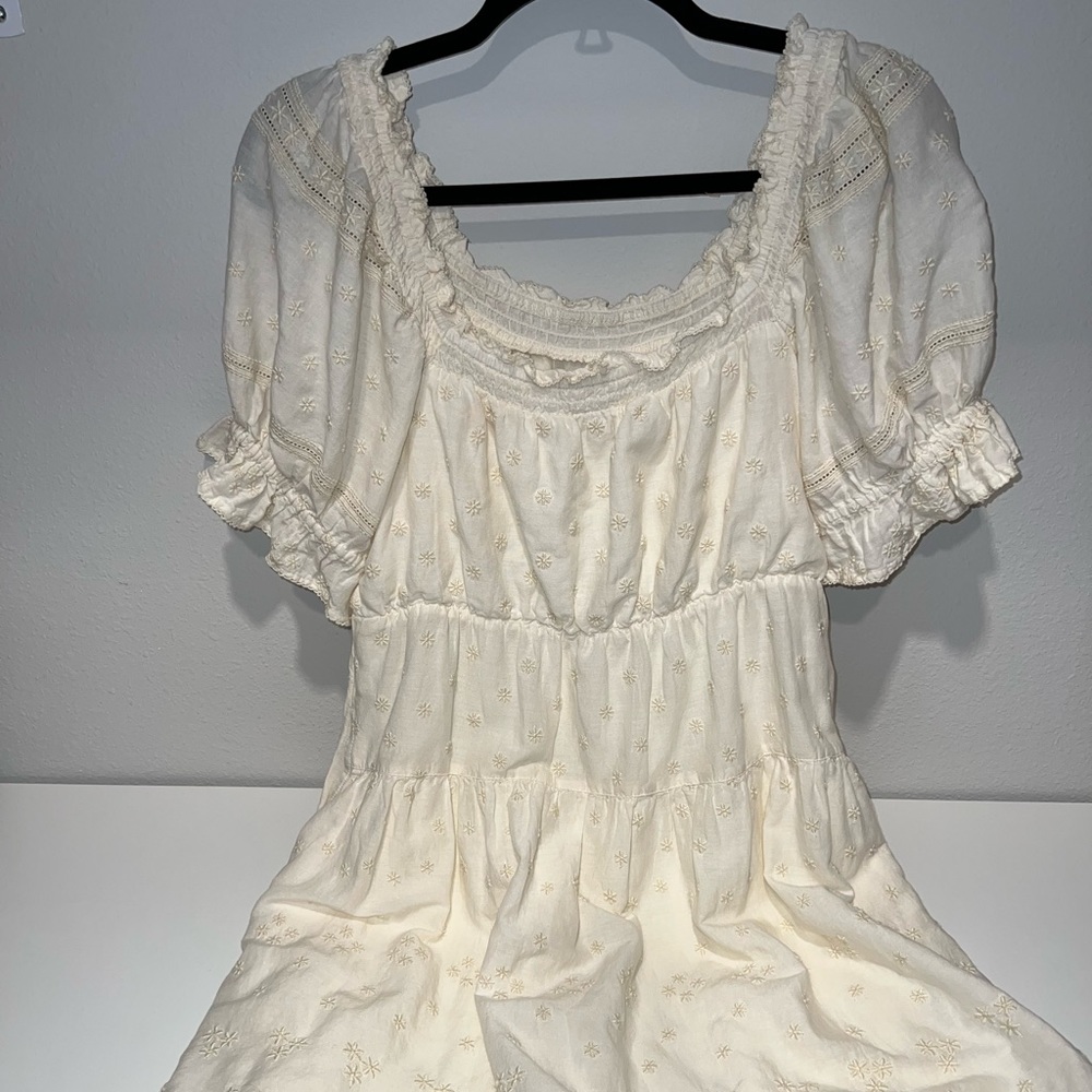 🤍Old Navy Puff Sleeve Babydoll Dress